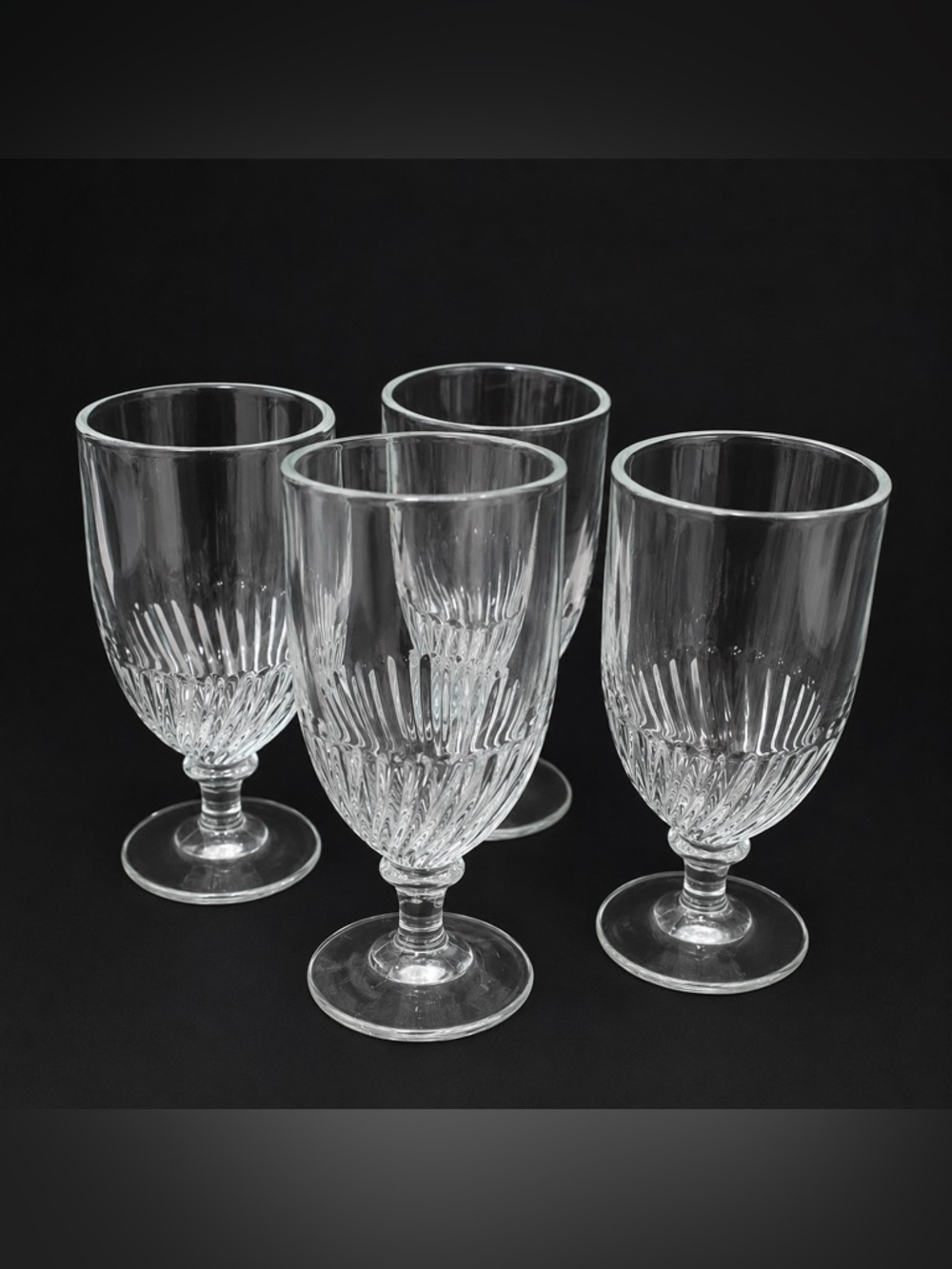 Vintage Martha Stewart Swirl Iced Tea Glasses Set of (4)